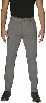 Rokker Tweed Chino Motorcycle Textile Pants, grey, Size 34, grey, Size 34