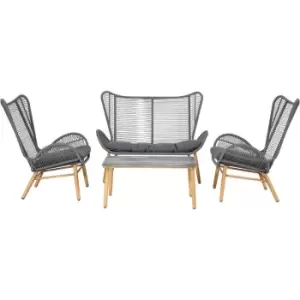 Pacific Camberwell 4 Piece Seating Set - Grey
