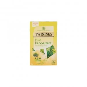 Twinings Peppermint Tea - Pure 20 Bags x 4