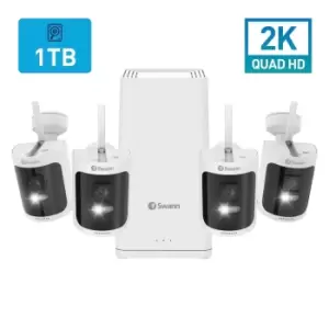 Swann AllSecure650 4 Camera 2K Quad HD WiFi NVR CCTV System with 1TB HDD
