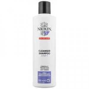 Nioxin 3D Care System System 5 Step 1 Color Safe Cleanser Shampoo: For Chemically Treated Hair And Light Thinning 300ml