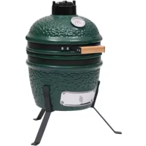 Vidaxl - 2-in-1 Kamado Barbecue Grill Smoker Ceramic 56cm Green - Green