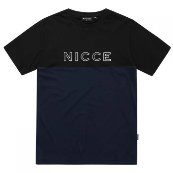 Nicce Maxin T Shirt - Black/Deep Navy