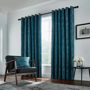 Helena Springfield Roma Lined Curtains 66" x 54", Emerald