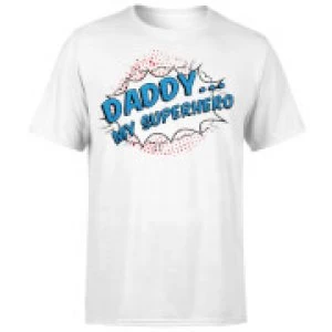 Daddy My Superhero T-Shirt - White - 4XL