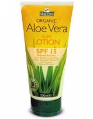 Aloe Pura Organic Aloe Vera Sun Lotion SPF 15 200ml