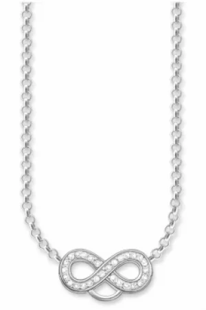 Ladies Thomas Sabo Sterling Silver Charm Club Infinity Charm Necklace X0205-051-14-L42V