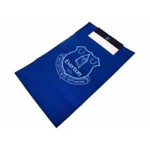 Everton FC Official Football Crest Rug (One Size) (Blue/White)
