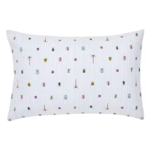 Joules Botanical Bugs Chalk Housewife Pillowcase Pair Chalky White