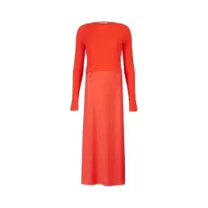 AllSaints AllSaints Hera Leppo Print Dress Womens - Red