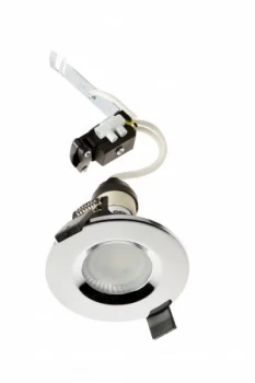 Wickes Chrome Shower Light Fitting with Cool White Cob LED - 5W GU10