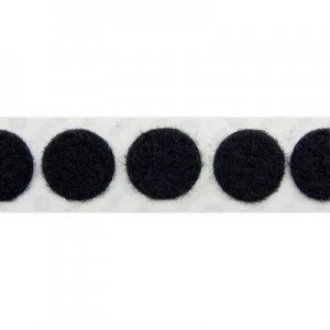 Hook and loop stick on dots stick on Hook pad 22mm Black