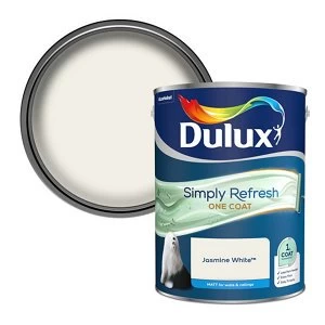 Dulux Simply Refresh One Coat Jasmine White Matt Emulsion Paint 5L