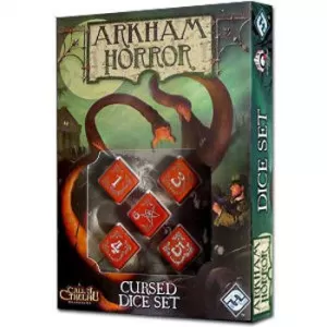 Arkham Horror Cursed Dice Set Red & White Board Game