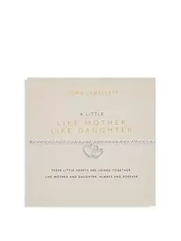 Joma Jewellery Mother's Day - A Little... "Like Mother Like Daughter" Silver Bracelet - 17.5cm Stretch, Silver, Women