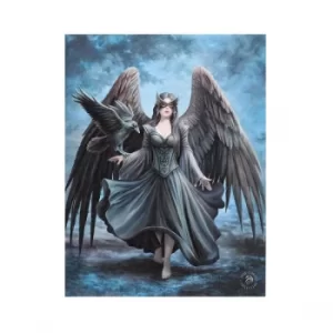 19x25 Raven Canvas by Anne Stokes