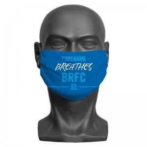 Personalised Breathes Blackburn Rovers FC Face Mask