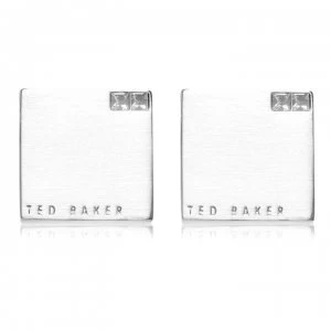 Ted Baker Cornered Cufflinks - CLEAR