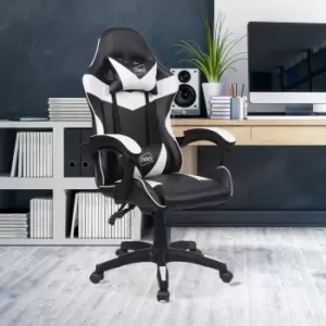 Neo White Sport Racing Gaming Office Chair