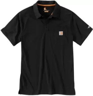 Carhartt Force Delmont Pocket Polo Shirt, black, Size S, black, Size S