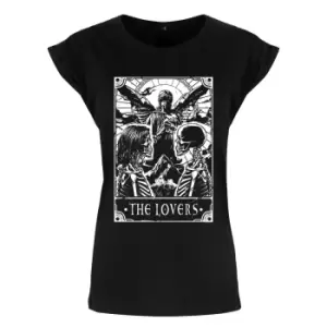 Deadly Tarot Womens/Ladies The Lovers T-Shirt (M) (Black)