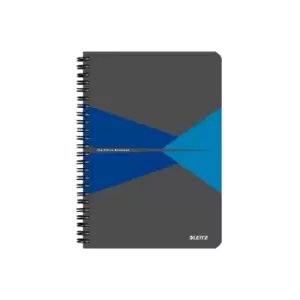 Office Notebook A5 Ruled, Wirebound with Polypropylene Cover 90 Sheets. Blue - Outer Carton of 5