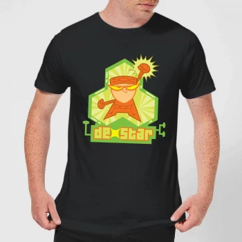 Dexters Lab DexStar Hero Mens T-Shirt - Black - 5XL