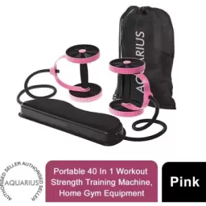 Xtreme Resistance Full-Body Power Workout Training Machine Black/Pink - Aquarius