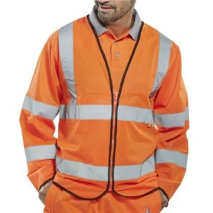 Click Fireretardant Large High Visibility Jacket Orange