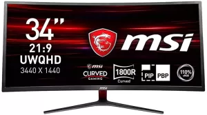 MSI Optix 34" MAG341CQ QHD Ultra Wide Curved LED Gaming Monitor