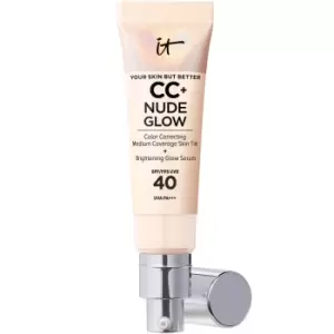 IT Cosmetics CC+ and Nude Glow Lightweight Foundation and Glow Serum with SPF40 32ml (Various Shades) - Light Medium