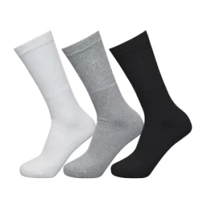 Exceptio Multi Sport Crew Socks Junior (3 Pairs) Black/Grey/White J12-4