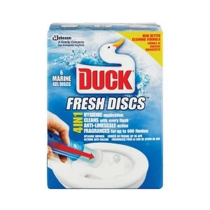 Toilet Duck Gel Discs Marine Fragrance 36ml Pack of 6