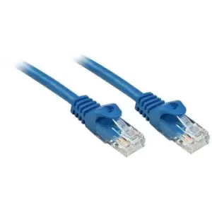 LINDY 48177 RJ45 Network cable, patch cable CAT 6 U/UTP 10.00 m Blue