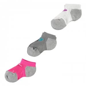 Skechers 3 Pack Low Cut Socks Girls - Pink Multi