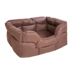 P&L Waterproof Rectangular Medium Softee Bed - Brown