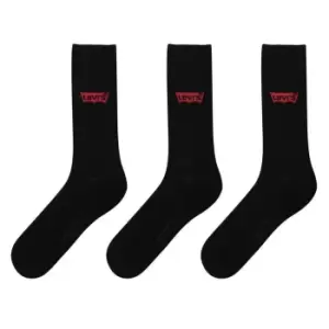 Levis 3 Pack Crew Socks - Black