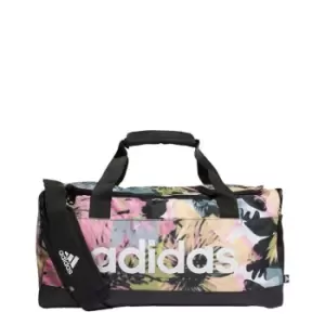 adidas Essentials Linear Graphic Small Duffel Bag Womens - Almost Yellow / Bliss Pink / M