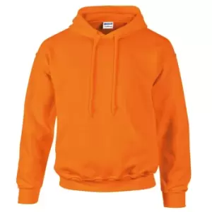 Gildan Heavyweight DryBlend Adult Unisex Hooded Sweatshirt Top / Hoodie (13 Colours) (S) (Safety Orange)