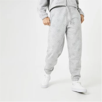 Jack Wills All Over Print Joggers - Grey Marl
