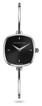 Herbelin 17207/B14 FIL Womens Square Black Dial Stainless Watch