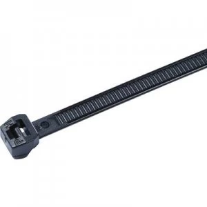 HellermannTyton 118-04900 T30LOS-HS-BK-C1 Cable tie 200 mm 3.40 mm Black Heat-resistant 100 pc(s)