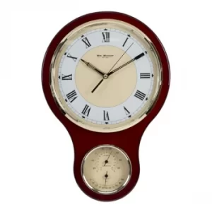 Wm. Widdop Wooden Clock, Barometer & Hygrometer