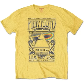 Pink Floyd - Carnegie Hall Poster Kids 9-10 Years T-Shirt - Yellow