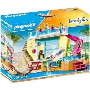 Playmobil Family Fun Bungalow with Pool Playset