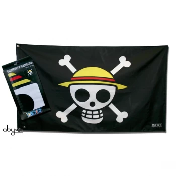 One Piece - Skull - Luffy (70 x 120cm) Large Flag