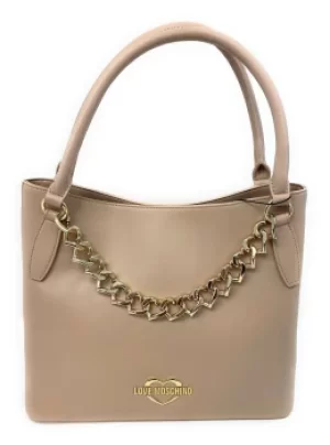 Love Moschino Chain Detail Shoulder Bag - Beige