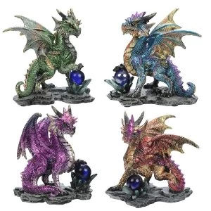 Crystal Rock Soothsayer Enchanted Nightmare Dragon Figurine (1 Random Supplied)