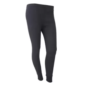 FLOSO Ladies/Womens Thermal Underwear Long Jane/Johns (Standard Range) (Hip Fit: 30-32inch (8-10)) (Black)