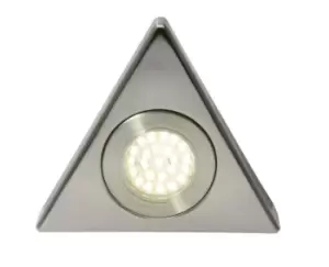 Forum Lighting 1.5W Culina Fonte LED Triangle Surface Light Brushed Satin Nickel 3000K - CUL-25319